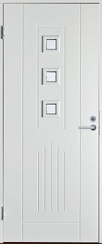 Теплая входная дверь SWEDOOR by Jeld-Wen Basic B0060, белая