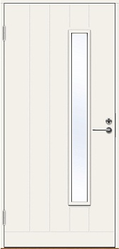 Теплая финская входная дверь SWEDOOR by Jeld-Wen Basic B0034, белая