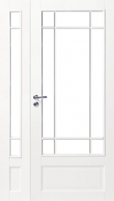 фото дверь белая массивная swedoor by jeld-wen craft 130 + расширение