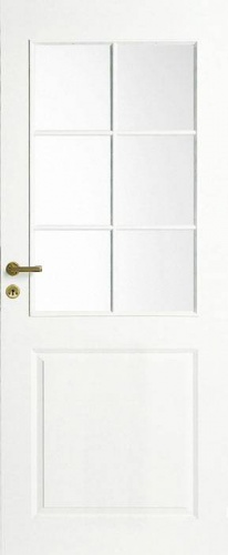 Дверь белая филенчатая SWEDOOR by Jeld-Wen Style 2,  М8x21,  Правая
