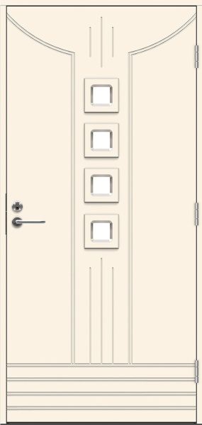 Теплая входная дверь SWEDOOR by Jeld-Wen Function Suez Eco, М10x21, Правая