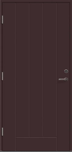Теплая входная дверь Viljandi EU Basic B0010, коричневая, M9x21, Левая