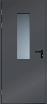 Дверь многофункциональная Норд Бета с узким стеклом