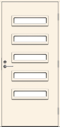 Теплая входная дверь SWEDOOR by Jeld-Wen Function Sulu Eco, М10x21, Правая