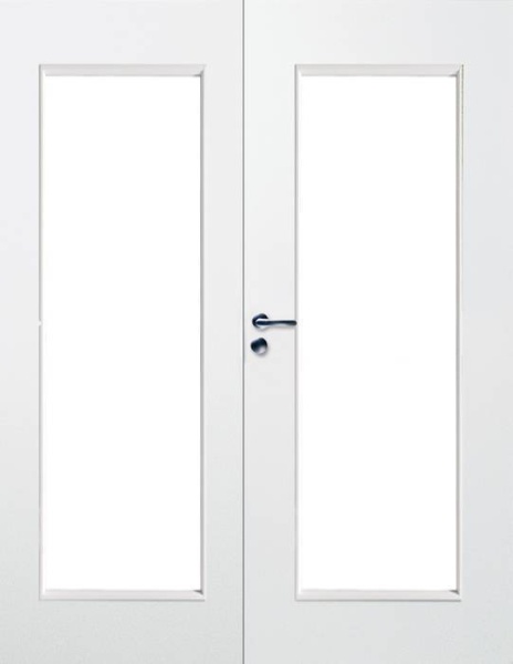 фото дверь гладкая swedoor by jeld-wen easy 210 двустворчатая