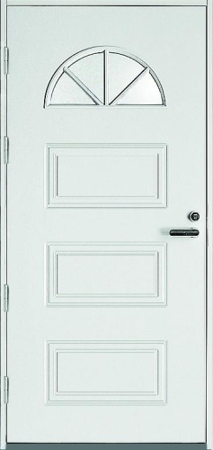 Дверь входная Kaski UOL3, Белый NCS S 0502-Y, M10x21, Левая