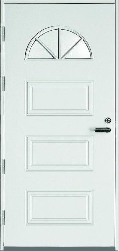 Дверь входная Kaski UOL3, Белый NCS S 0502-Y, M10x21, Левая