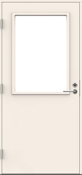 Входная дверь для террас и балконов SWEDOOR by Jeld-Wen Terrace Eco Castillo W12, M10x21, Белый NCS S 0502-Y, Левая