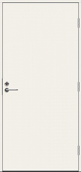 Теплая входная дверь SWEDOOR by Jeld-Wen Function Bering Eco lc200, белая, М10*21, правая
