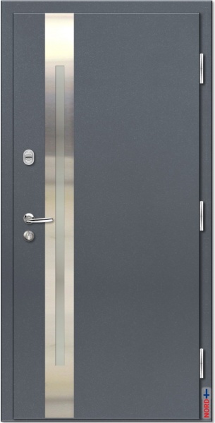 Тёплая входная дверь с терморазрывом NORD 85 Термико НС-18 фотография