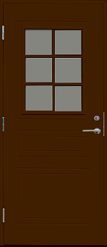 Дверь входная Kaski Vemdalen, тёмно-коричневая