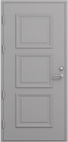 Дверь входная Kaski Kalla, Белый NCS S 0502-Y, M10x21, Левая