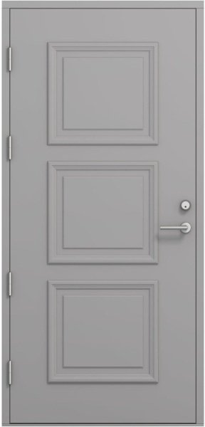 Дверь входная Kaski Kalla, Белый NCS S 0502-Y, M10x21, Левая