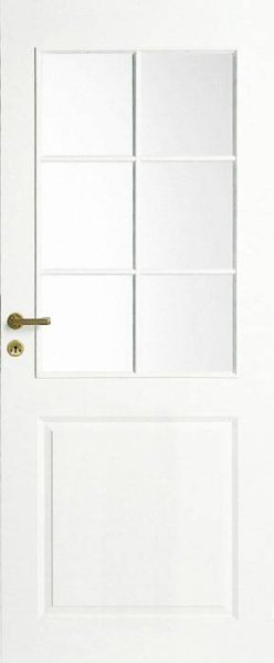 Дверь белая филенчатая SWEDOOR by Jeld-Wen Style 2,  М9x21,  Левая