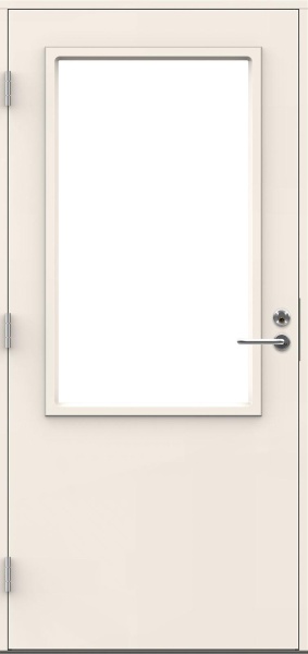 Входная дверь для террас и балконов SWEDOOR by Jeld-Wen Terrace Eco Argun W14, M10x21, Левая, Белый NCS S 0502-Y