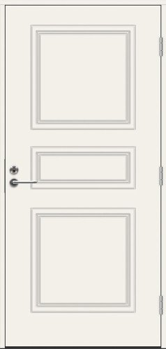 Теплая входная дверь SWEDOOR by Jeld-Wen Classic Puccini Eco, lc200, М9*21, левая