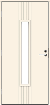 Теплая входная дверь SWEDOOR by Jeld-Wen Function Azov Eco с замком ASSA 565, белая