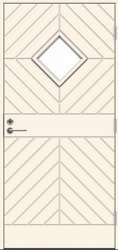 Теплая входная дверь SWEDOOR by Jeld-Wen Classic Albinoni Eco, М10x21, Правая