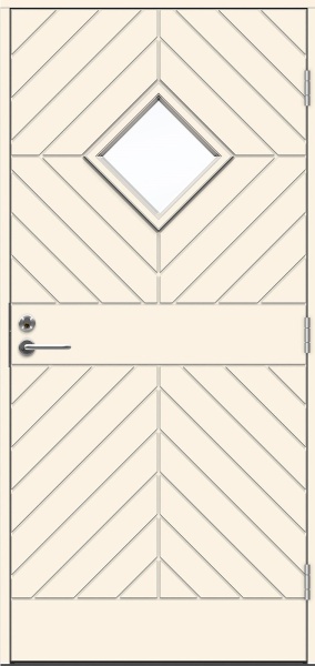 Теплая входная дверь SWEDOOR by Jeld-Wen Classic Albinoni Eco, М10x21, Правая