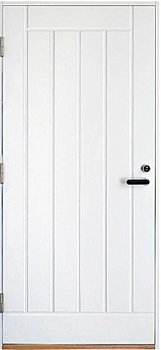 Дверь входная Kaski VO2X, белая + VAL565SETC (Ручка и цилиндр в комплекте)
