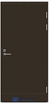 фото теплая входная дверь swedoor by jeld-wen function f1894 коричневая (цвет ncs s 8005-y20r) с замком lc200