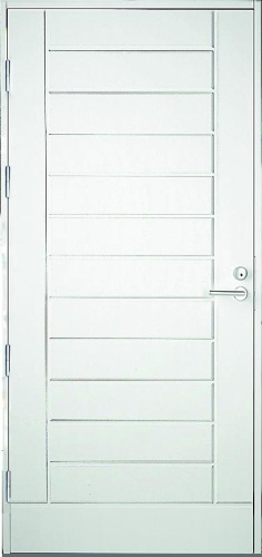 Дверь входная Kaski UO6, Белый NCS S 0502-Y, M10x21, Левая