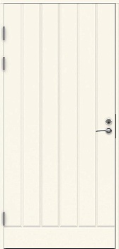 Теплая финская входная дверь SWEDOOR by Jeld-Wen Function F1894 белая, с замком ABLOY LC102