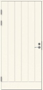 Теплая финская входная дверь SWEDOOR by Jeld-Wen Function F1894 белая, с замком ABLOY LC102