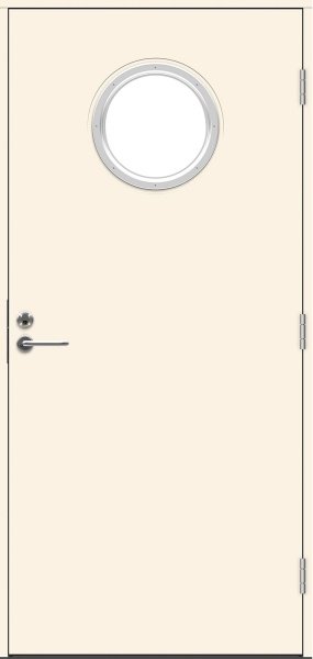 Теплая входная дверь SWEDOOR by Jeld-Wen Function Hudson Eco, М10x21, Правая