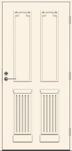  Теплая входная дверь SWEDOOR by Jeld-Wen Classic Casella Eco, M10x21, Правая