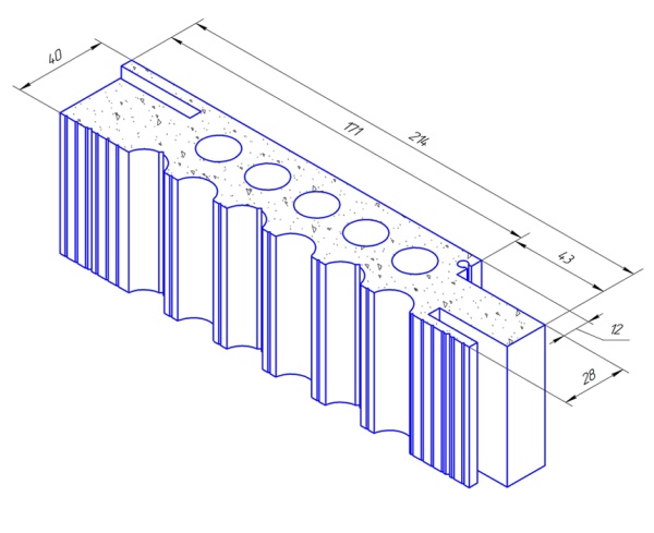 Телескопическая дверная коробка 200 мм