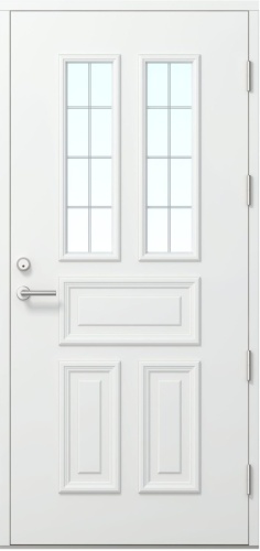 Дверь входная Kaski Kraaseli, белая, М10,  правое