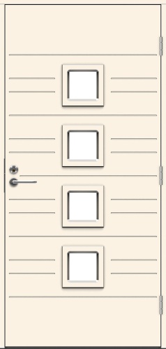 Теплая входная дверь SWEDOOR by Jeld-Wen Function Marmara Eco, М10x21, Правая