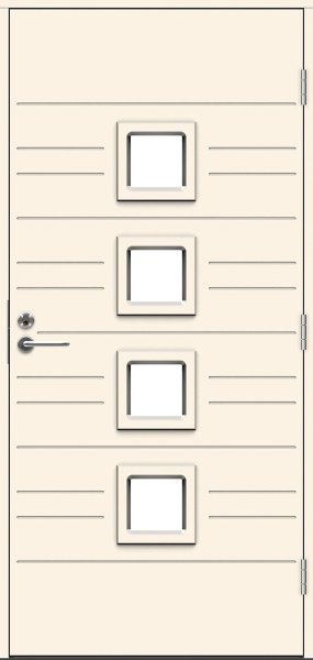 Теплая входная дверь SWEDOOR by Jeld-Wen Function Marmara Eco, М10x21, Правая