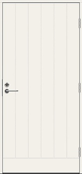 Теплая входная дверь SWEDOOR by Jeld-Wen Function Barents Eco с замком ASSA 565, высотой M23, белая