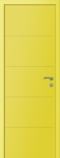 Дверь Капелли Multicolor Ф4Г, M7x21, RAL1018 - жёлтый
