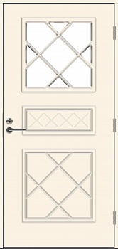 фото теплая входная дверь swedoor by jeld-wen classic satie eco