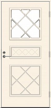 фото теплая входная дверь swedoor by jeld-wen classic satie eco