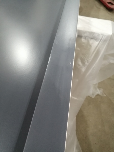 УЦЕНКА (№44) UO1 (O109GL) KASKI глухая, Серая RR23, 9*21, ЛЕВАЯ, замок ASSA 8765