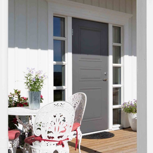 Теплая входная дверь SWEDOOR by Jeld-Wen Classic Puccini ECO, lc200, М9*21, левая