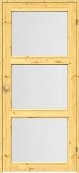 Дверь SWEDOOR by Jeld-Wen Sauna Retro SL37, прозрачное стекло, коробка и ручка сосна