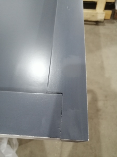 УЦЕНКА (№44) UO1 (O109GL) KASKI глухая, Серая RR23, 9*21, ЛЕВАЯ, замок ASSA 8765