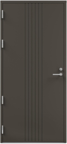 Дверь входная Kaski Ivalo Thermo, Белый NCS S 0502-Y, M10x21, Левая