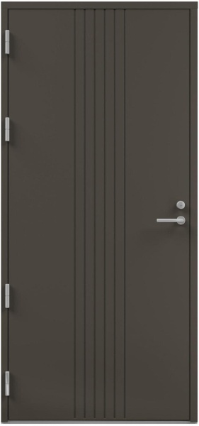 Дверь входная Kaski Ivalo Thermo, Белый NCS S 0502-Y, M10x21, Левая