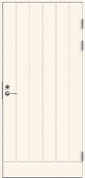 фото теплая входная дверь swedoor by jeld-wen function f1894 белая с замком lc200