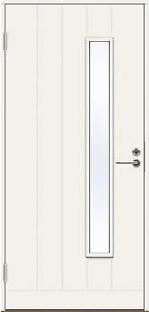 Теплая финская входная дверь SWEDOOR by Jeld-Wen Basic B0034, белая