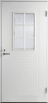 Теплая входная дверь SWEDOOR by Jeld-Wen Basic B0020, белая