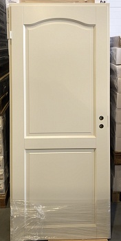 фото дверь белая филенчатая swedoor by jeld-wen craft 110, цвет устрично-бежевый, м9*21, левая, №28