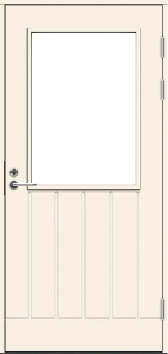 Дверь входная террасная SWEDOOR by Jeld-Wen PO1894 W12, М9x21, Правая, Белый NCS S 0502-Y
