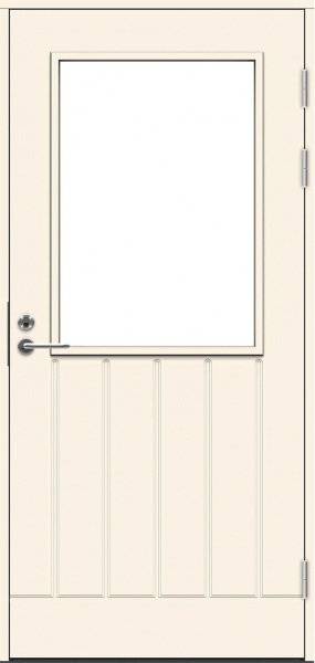 Дверь входная террасная SWEDOOR by Jeld-Wen PO1894 W12, М9x21, Правая, Белый NCS S 0502-Y